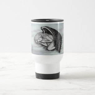 A sleeping Angel on the heavens clouds Travel Mug