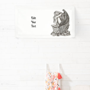 A sleeping Angel on the Stone Banner