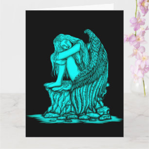 A sleeping Angel on the Stone Card