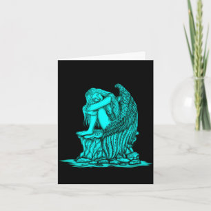 A sleeping Angel on the Stone Card