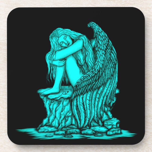 A sleeping Angel on the Stone Coaster (Front)