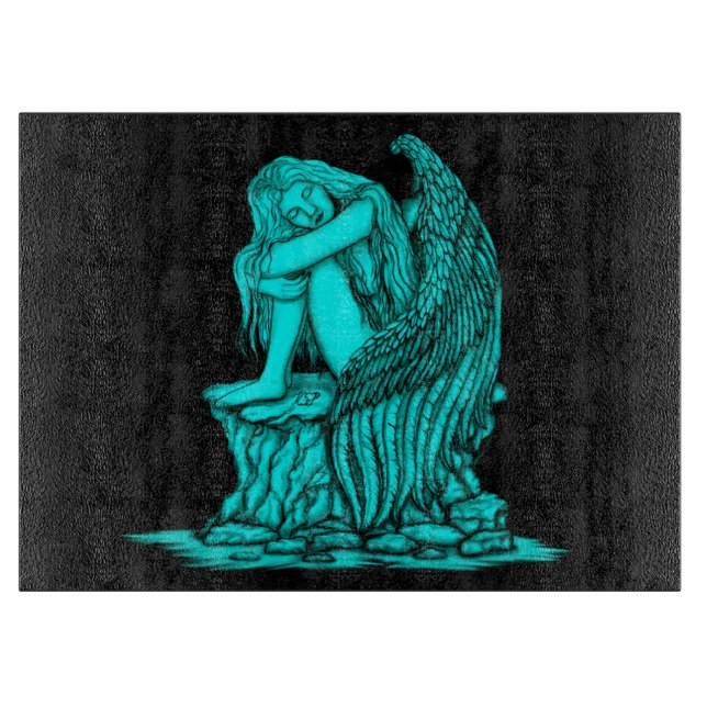 A sleeping Angel on the Stone Cutting Board (Front)