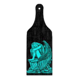 A sleeping Angel on the Stone Cutting Board