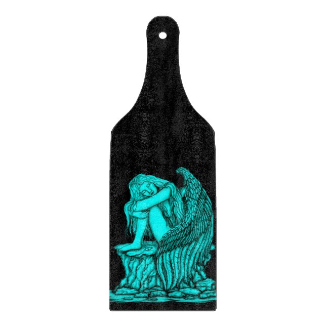 A sleeping Angel on the Stone Cutting Board (Front)