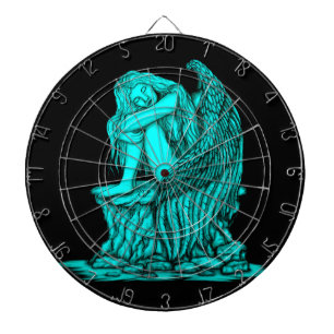 A sleeping Angel on the Stone Dartboard