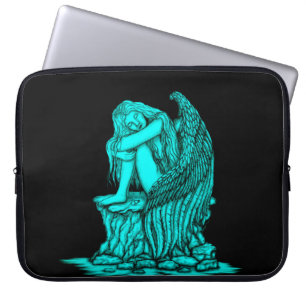 A sleeping Angel on the Stone Laptop Sleeve