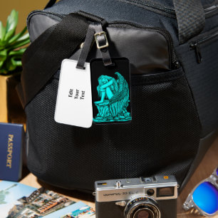 A sleeping Angel on the Stone Luggage Tag