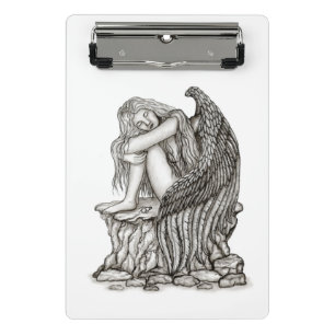 A sleeping Angel on the Stone Mini Clipboard