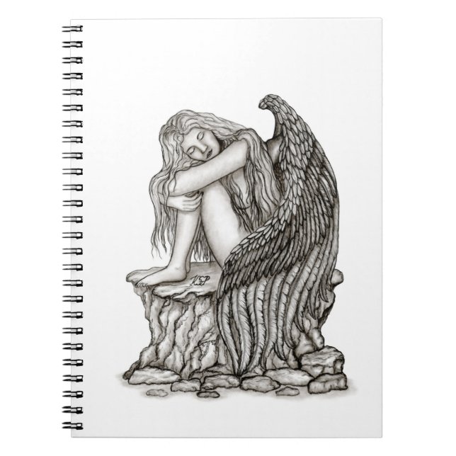A sleeping Angel on the Stone Notebook (Front)