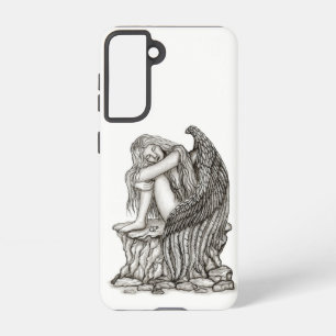 A sleeping Angel on the Stone Samsung Galaxy Case