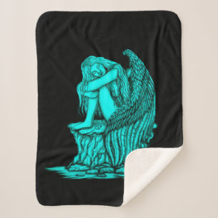 A sleeping Angel on the Stone Sherpa Blanket