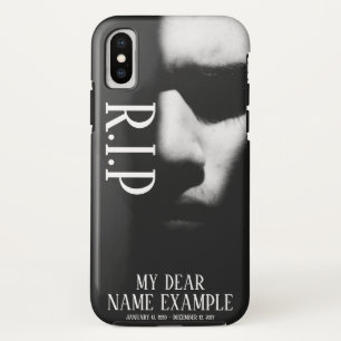 A sleeping face in half shadow iPhone XS case