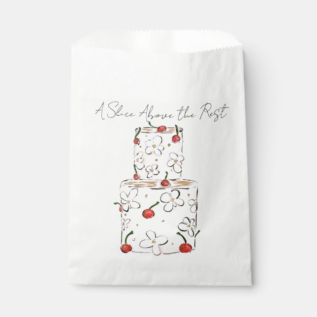 A Slice Above the Rest Favour Bags (Front)