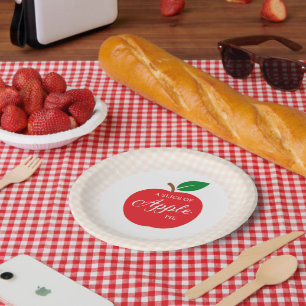 A Slice Of Apple Pie Baby Shower Paper Plate