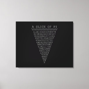A Slice of Pi Digits Canvas Print