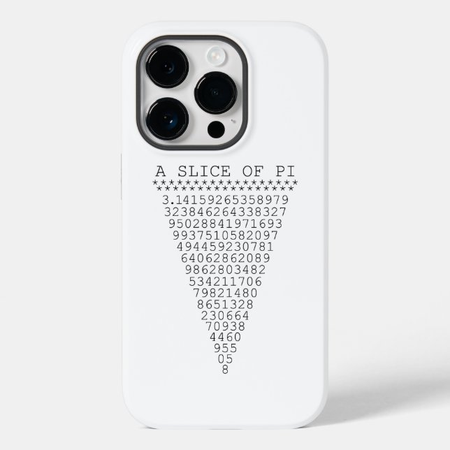 A Slice of Pi Digits Case-Mate iPhone Case (Back)