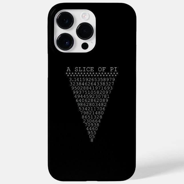 A Slice of Pi Digits Case-Mate iPhone Case (Back)