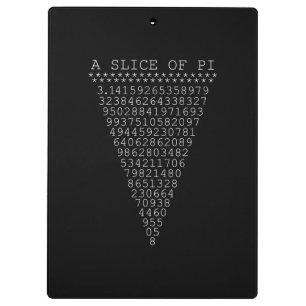 A Slice of Pi Digits Clipboard
