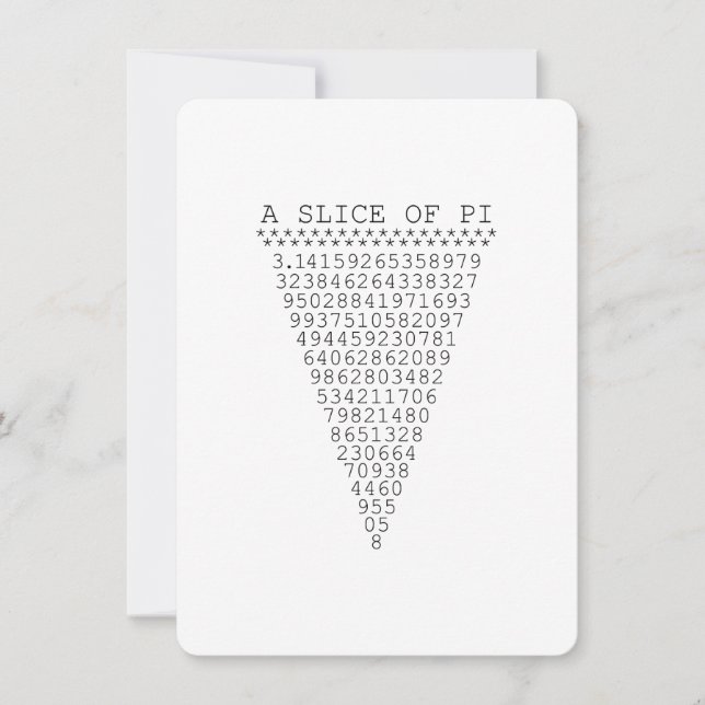 A Slice of Pi Numbers (Front)