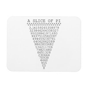 A Slice of Pi Numbers Magnet