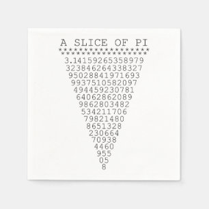 A Slice of Pi Presentation Napkin