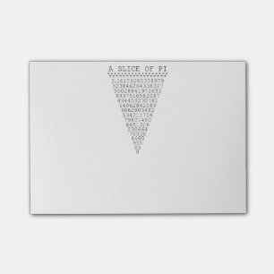 A Slice of Pi Presentation Post-it Notes