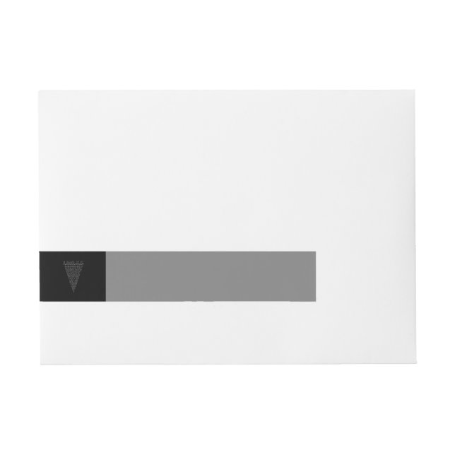 A Slice of Pi Typography Wraparound Address Label (Front)