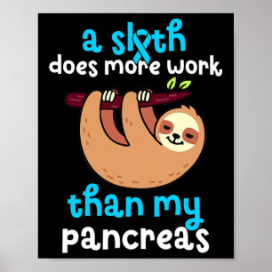 A Sloth Does More Work Than My Pancreas Diabetes A Poster