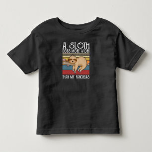 A Sloth Does More Work Than My Pancreas, Diabetes Toddler T-Shirt