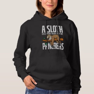 A Sloth Does More Work Than My Pancreas Diabetics Hoodie