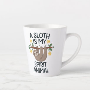 "A Sloth is My Spirit Animal Latte Mug