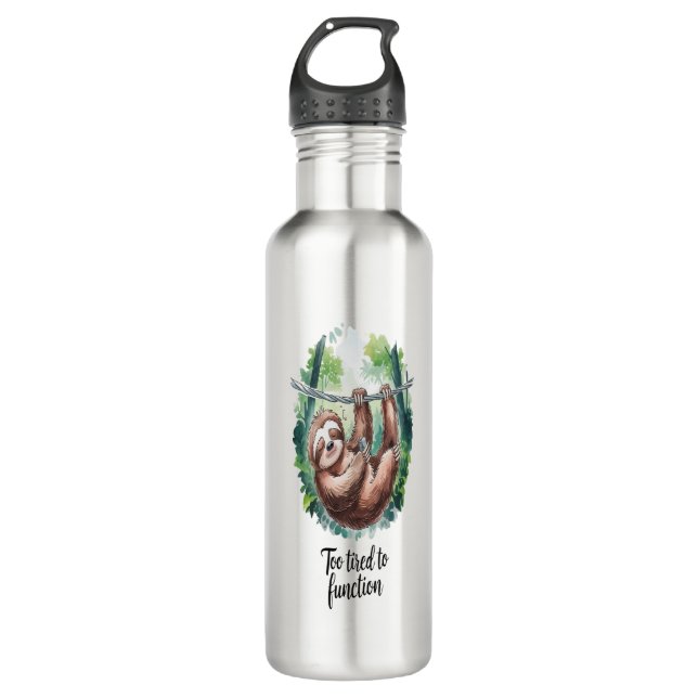 A Sloth Wild Animal Tired 710 Ml Water Bottle (Front)