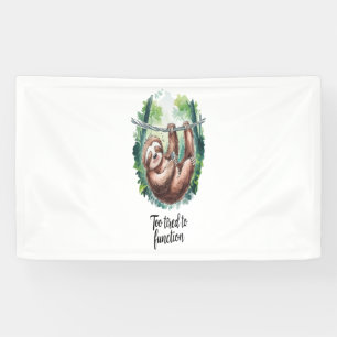 A Sloth Wild Animal Tired Banner