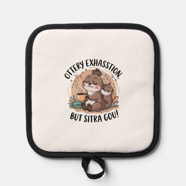 A Sloth Wild Animal Tired Pot Holder (Front)