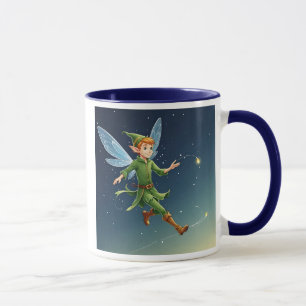 A slut flying through the stars at night. mug
