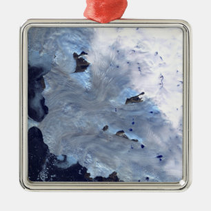 A small field of glaciers surrounds Baffin Bay Metal Tree Decoration