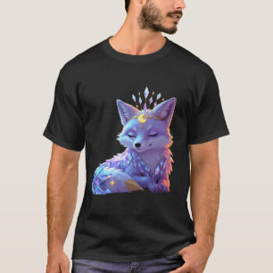 A small Star Whisper Moonlit Fox sleeping peaceful T-Shirt