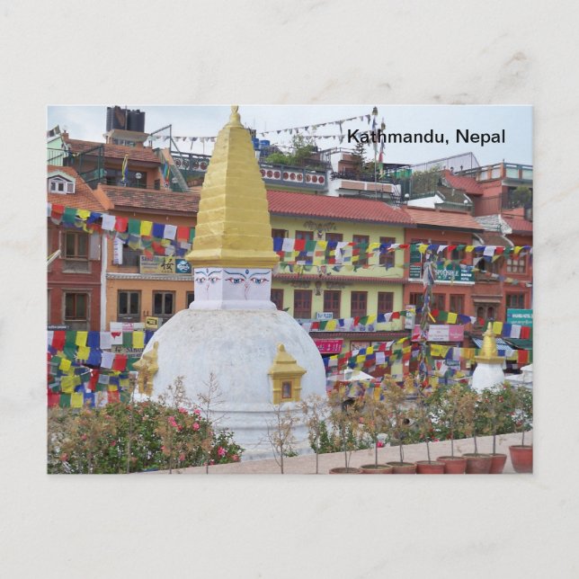 A Small Stupa in Kathmandu Postcard (Front)