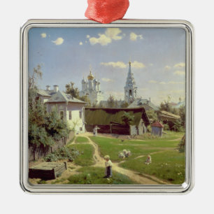 A Small Yard in Moscow, 1878 Metal Tree Decoration