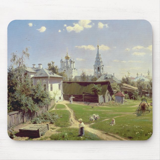 A Small Yard in Moscow, 1878 Mouse Mat (Front)