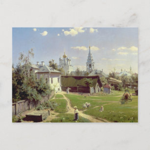 A Small Yard in Moscow, 1878 Postcard