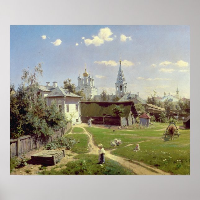 A Small Yard in Moscow, 1878 Poster (Front)