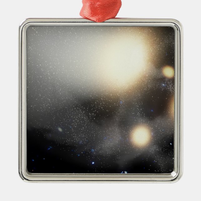 A smash-up of galaxies metal tree decoration (Front)