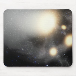 A smash-up of galaxies mouse mat