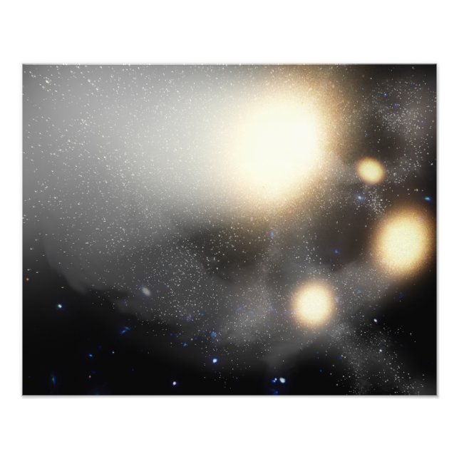 A smash-up of galaxies photo print (Front)