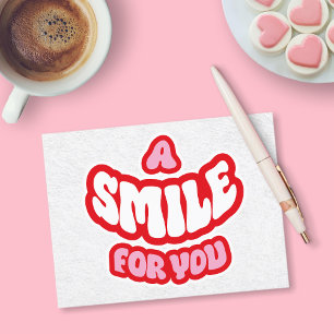 A Smile For You Thank You Holiday Postcard