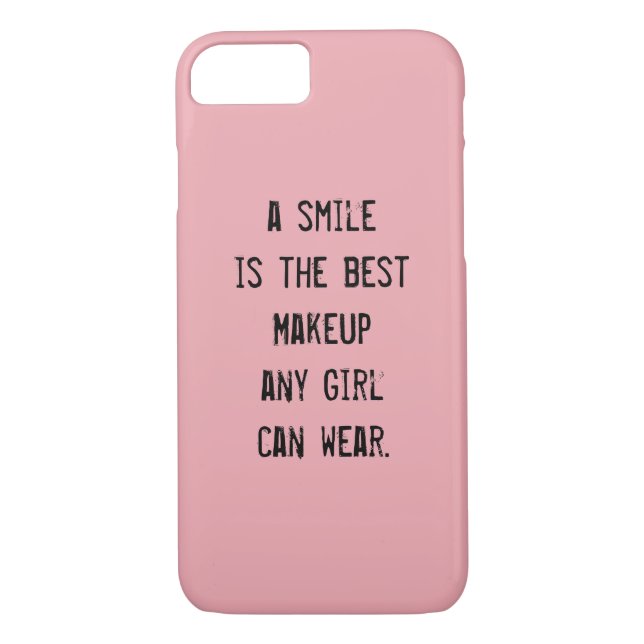 A smile is the best Makeup any girl can wear. Case-Mate iPhone Case (Back)