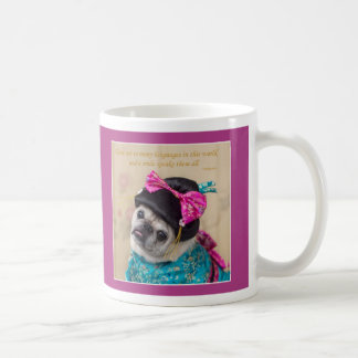 A Smile Speaks All Languages Pug Mug