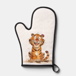 A Smile Tiger  Oven Mitt