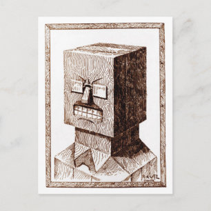 A Smiling Blockhead Postcard